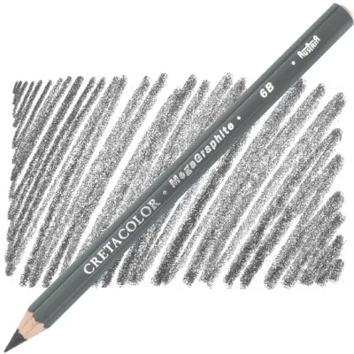 CRETACOLOR ÇİZİM KALEMİ DERECELİ MEGA GRAPHITE 6B 17006