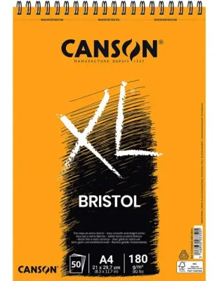 CANSON ÇİZİM BLOĞU XL BRISTOL A4 180 GR 50 SF 31078A021
