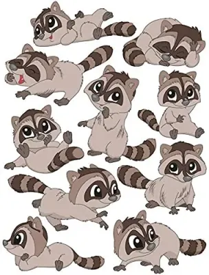 HERMA ETİKET MAGIC OSKAR THE RACOON PUFFY 15589