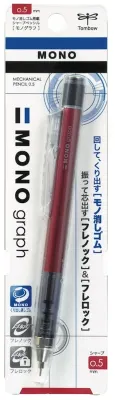 TOMBOW VERSATİL KALEM MONO GRAPH 0.5 KIRMIZI T-SH-MG 31