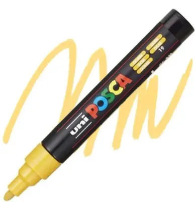 UNİ POSTER MARKÖRÜ POSCA PC-5M 1.8-2.5 OKRA