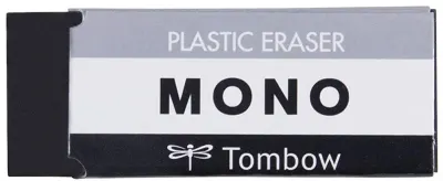 TOMBOW SİLGİ MONO SİYAH 17x11x43 MM 2 Lİ T-PE-01AB.P2