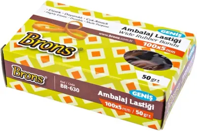 BRONS AMBALAJ LASTİĞİ 50g GENİŞ 5X10 BR-630