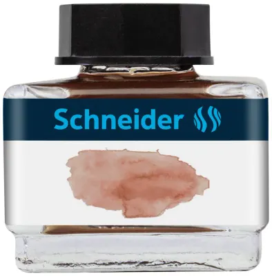 SCHNEIDER DOLMA KALEM  MÜREKKEBİ CAM ŞİSE 15 ML 6937 AÇIK KAHVE SCD305