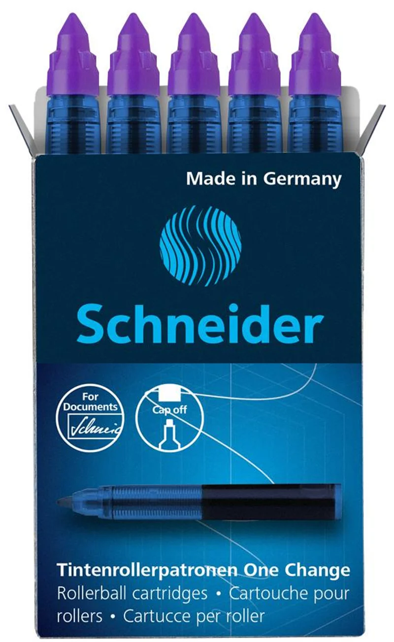 SCHNEIDER ROLLER KALEM  REFİLİ ONE CHANGE 5 Lİ KUTU MOR SCR364