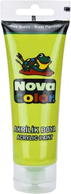 NOVA COLOR AKRİLİK BOYA TÜP 75 GR FISTIK YEŞİL NC-2218