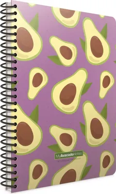GIPTA DEFTER AVOCADO NOTES A6 SPİRALLİ KARTON KAPAK 80 YP. ÇİZGİLİ 5997