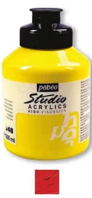 PEBEO AKRİLİK BOYA STUDIO 500 ML 171*53 DARK CADMIUM RED