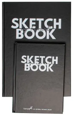FANART ACADEMY ÇİZİM BLOĞU SKETCH BOOK SERT KAPAK A4 80 GR 96 YP SİYAH F-8692.A4