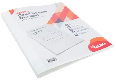 NOKİ SUNUM DOSYASI CEPLİ 100 LÜ BEYAZ 641100-N-010
