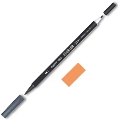 MARVY FIRÇA KALEM BRUSH PEN ÇİFT UÇLU 1800-083 BUTTERSCOTC