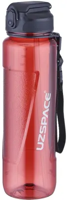 UZSPACE MATARA TRITAN PİPETLİ 6058 1500 ML KIRMIZI
