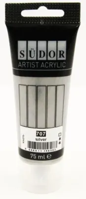 SÜDOR AKRİLİK TÜP 75 ML GÜMÜŞ 707 MA075-707