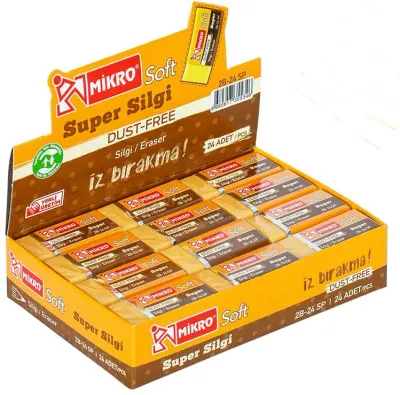 MİKRO SİLGİ 2B-24SP SOFT SÜPER 24 LÜ KUTU