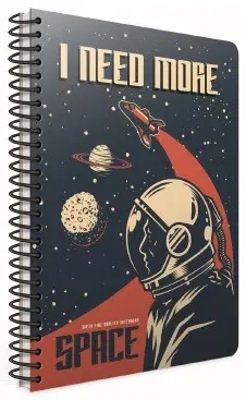 GIPTA DEFTER SPACE A6 SPİRALLİ KARTON KAPAK 80 YP. ÇİZGİLİ 5682