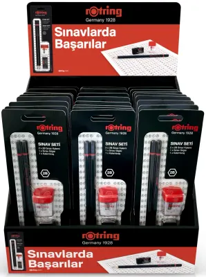 ROTRİNG KURŞUN KALEM SINAV SETİ 24 LÜ STAND