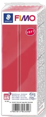 FIMO SOFT MODELLEME KİLİ 454 GR VİŞNE KIRMIZI 8021-26