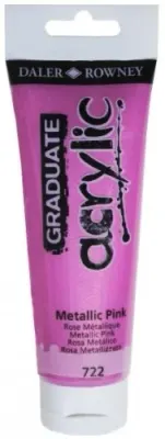 DALER ROWNEY AKRİLİK BOYA GRADUATE SERİSİ 120 ML METALIC PINK 123120722