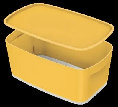 LEITZ SAKLAMA KUTUSU MYBOX COSY KÜÇÜK BOY KAPAKLI L-5263 SARI