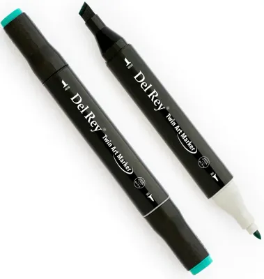 DEL REY GRAFİK MARKÖR TWIN MN-DR057 TURQUOISE GREEN LIGHT