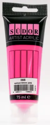 SÜDOR AKRİLİK TÜP 75 ML PEMBE 366 MA075-366
