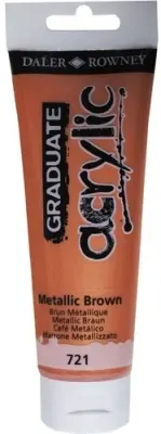 DALER ROWNEY AKRİLİK BOYA GRADUATE SERİSİ 120 ML METALIC BROWN 123120721