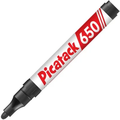 PICATACK PERMANENT MARKER 650 YUVARLAK UÇ SİYAH KX020A
