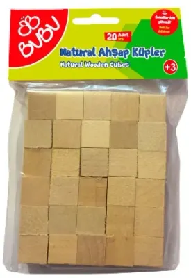BU-BU KÜPLER AHŞAP NATÜREL 20 PARÇA AO0006