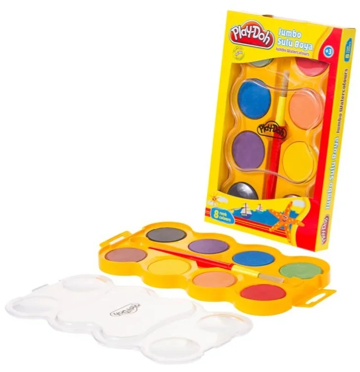 PLAY-DOH SULUBOYA 8 RENK JUMBO 40 MM PLAY-SU005