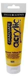 DALER ROWNEY AKRİLİK BOYA GRADUATE SERİSİ 120 ML CAD.YELLOW HUE 123120605