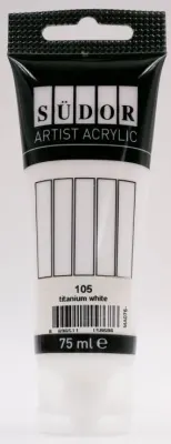 SÜDOR AKRİLİK TÜP 75 ML TİTAN BEYAZ 105 MA075-105