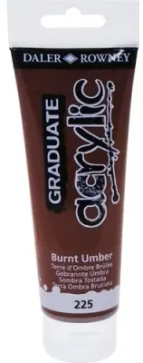 DALER ROWNEY AKRİLİK BOYA GRADUATE SERİSİ 120 ML BURNT UMBER 123120225
