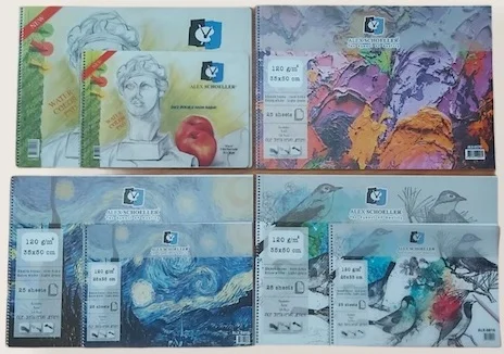 ALEX RESİM DEFTERİ 35x50 PP KAPAK 120GR SPR. ŞEFFAF 25 YP ALX-0823