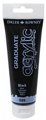 DALER ROWNEY AKRİLİK BOYA GRADUATE SERİSİ 120 ML BLACK 123120026