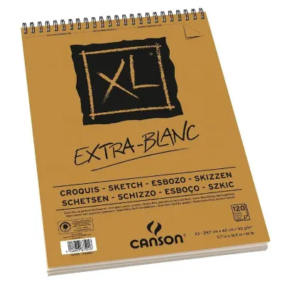 CANSON ÇİZİM BLOĞU XL EXTRA BEYAZ SPİRALLİ A3 90 GR 120 SF 200787501