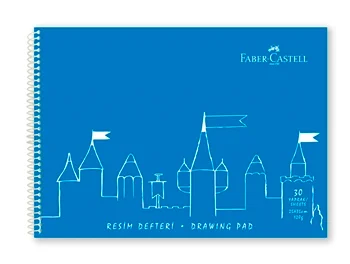 FABER RESİM DEFTERİ SPİRALLİ PP KAPAK 25X35 30 YP 400036