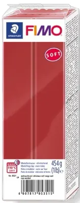 FIMO SOFT MODELLEME KİLİ 454 GR NOEL KIRMIZI 8021-2