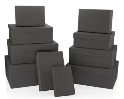 GIPTA KUTU SETİ 10 LU YOUR ANTHRACITE DİKDÖRTGEN BX08990