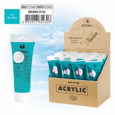 MARIES AKRİLİK BOYA 75 ML 815-447 SKY BLUE