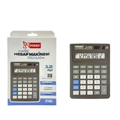 MİKRO CL-9489 DİJİTAL 12 HANE HESAP MAKİNASI