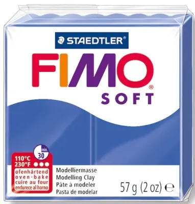 FIMO SOFT MODELLEME KİLİ 57 GR PARLAK MAVİ 8020-33 07