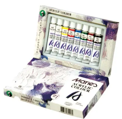 MARIES AKRİLİK BOYA SETİ 75 ML 7+1