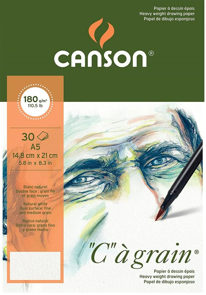 CANSON ESKİZ BLOK CA GRAIN PAD A5+ 180 GR 30 SF 400060609