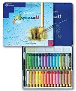 MUNGYO PASTEL SULU BOYA GALLERY AQUAREL YAĞLI 30 LU TENEKE KUTU MAC-30