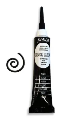 PEBEO YARDIMCI MALZEME CAM BOYASI KONTÜR 20 ML SİYAH 390