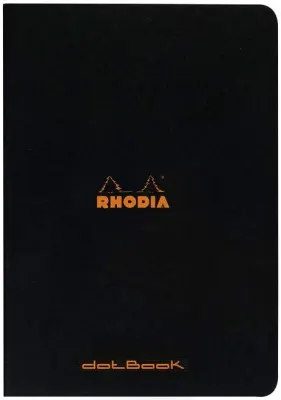 RHODIA DEFTER BASIC DİKİŞLİ A4 80 GR 48 YP DOT SİYAH RD119166