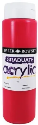 DALER ROWNEY AKRİLİK BOYA GRADUATE SERİSİ 500 ML CADMIUM RED HUE 123500500