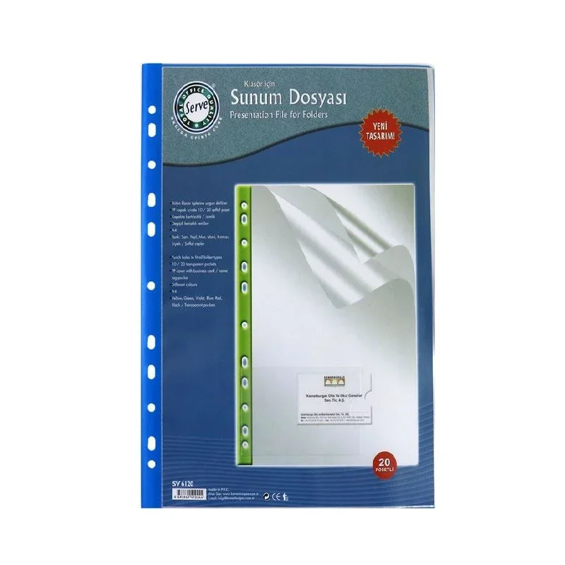 SERVE 6120 KLASÖR İÇİ 20 Lİ SUNUM DOSYASI