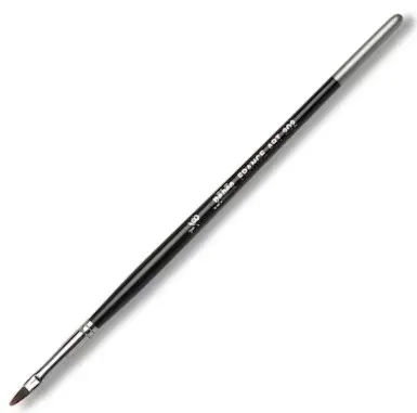 PEBEO FIRÇA 202 SERİSİ KEDİ DİLİ SİYAH SENTETİK KIL KISA SAP NO:1/8 202 1/8