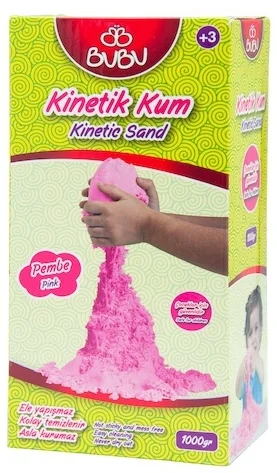 BU-BU KİNETİK KUM 1000 GR. PEMBE BUBU-KU0011